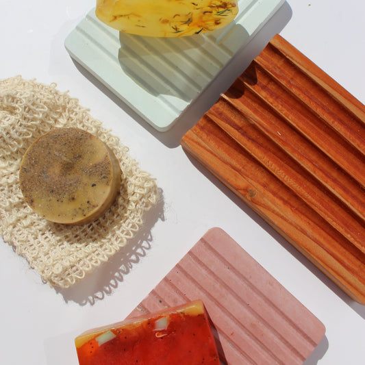 Jabonera artesanal de pino oregón