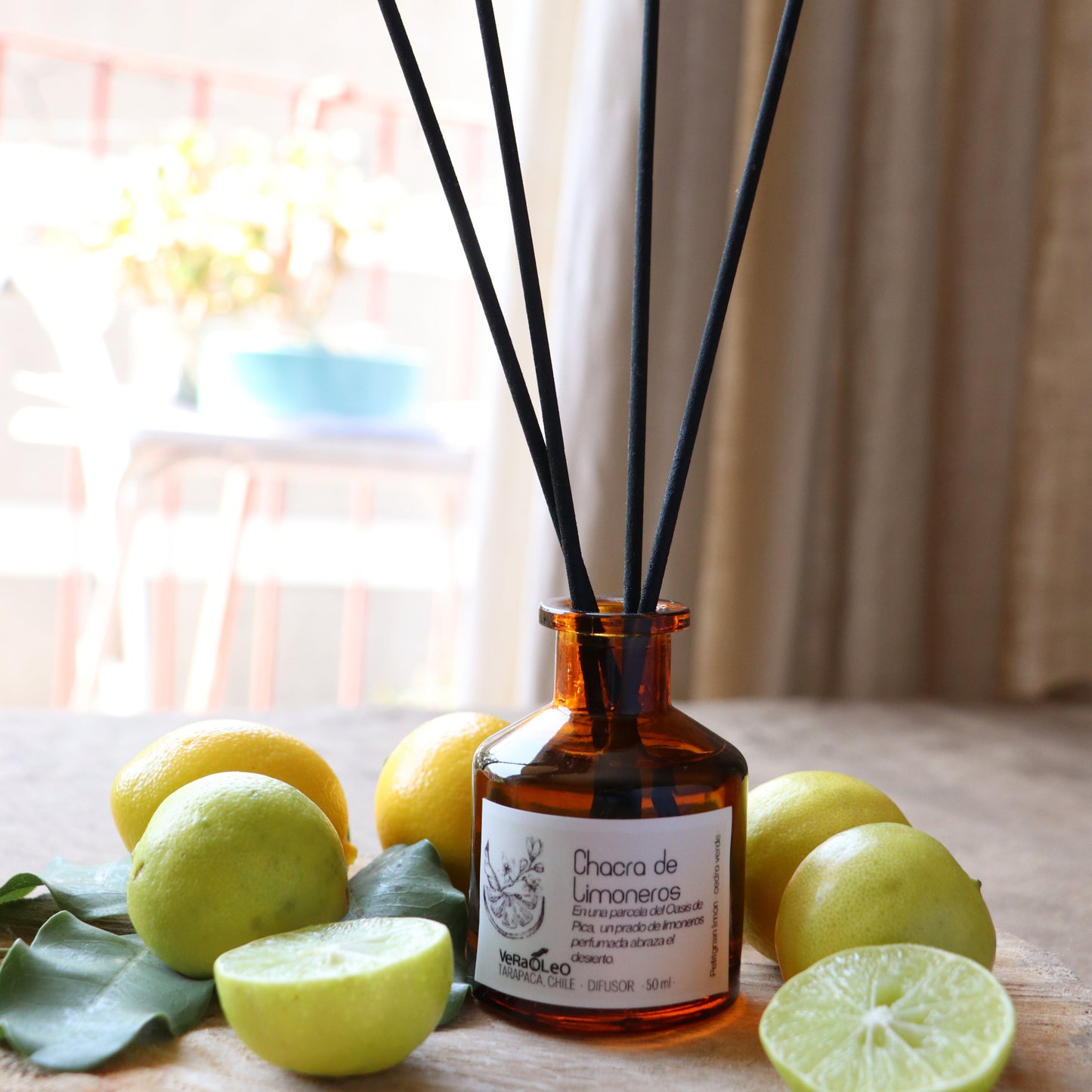 Difusor de Varillas Chacra de Limoneros - Hoja de limón y cedro