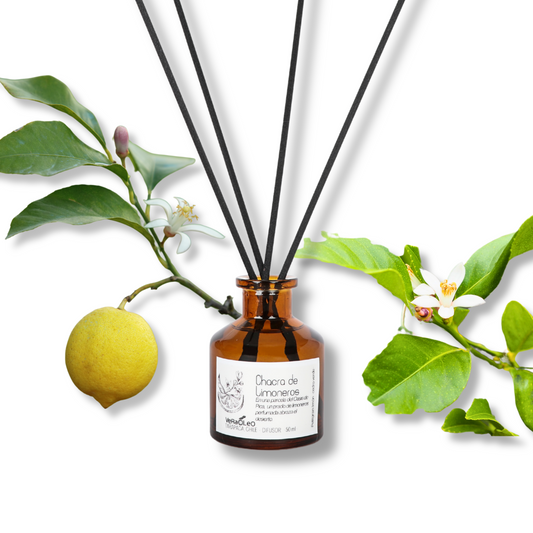 Difusor de Varillas Chacra de Limoneros - Hoja de limón y cedro