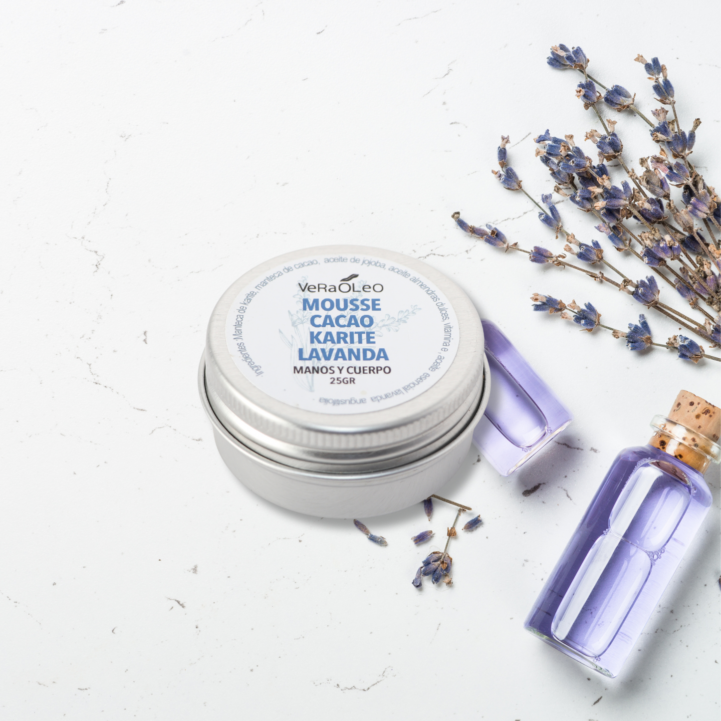 Mousse para manos de Karité Cacao Lavanda